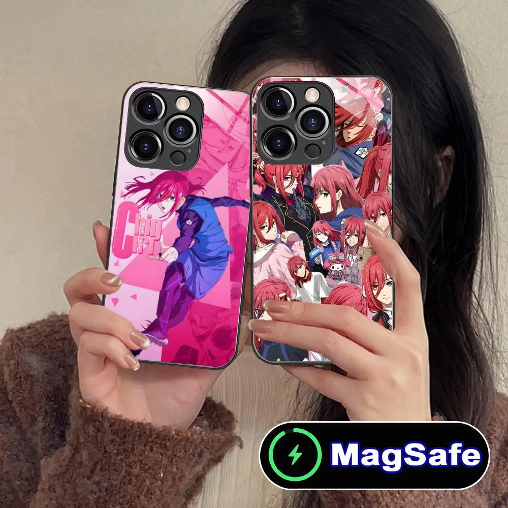 

Blue Lock Chigiri Hyoma Phone Case for iPhone 17 16 15 14 13 12 11 Air Pro Max Plus Mini MagSafe Glass Colorful Cover Cover
