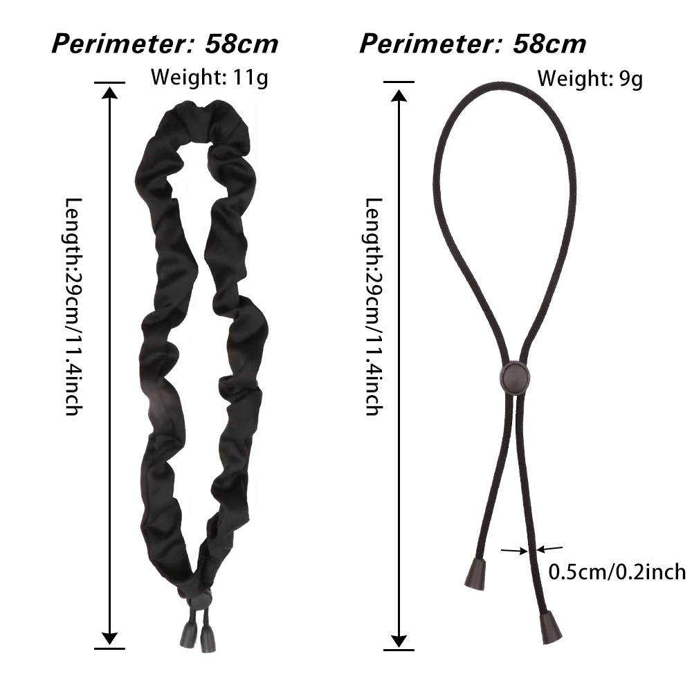 2pcs Adjustable Hair Ties For Afro Stretchy Satin Scrunchies With Elastic Band For Thick Curly Hair Accessories Fits Afro Puff image 3