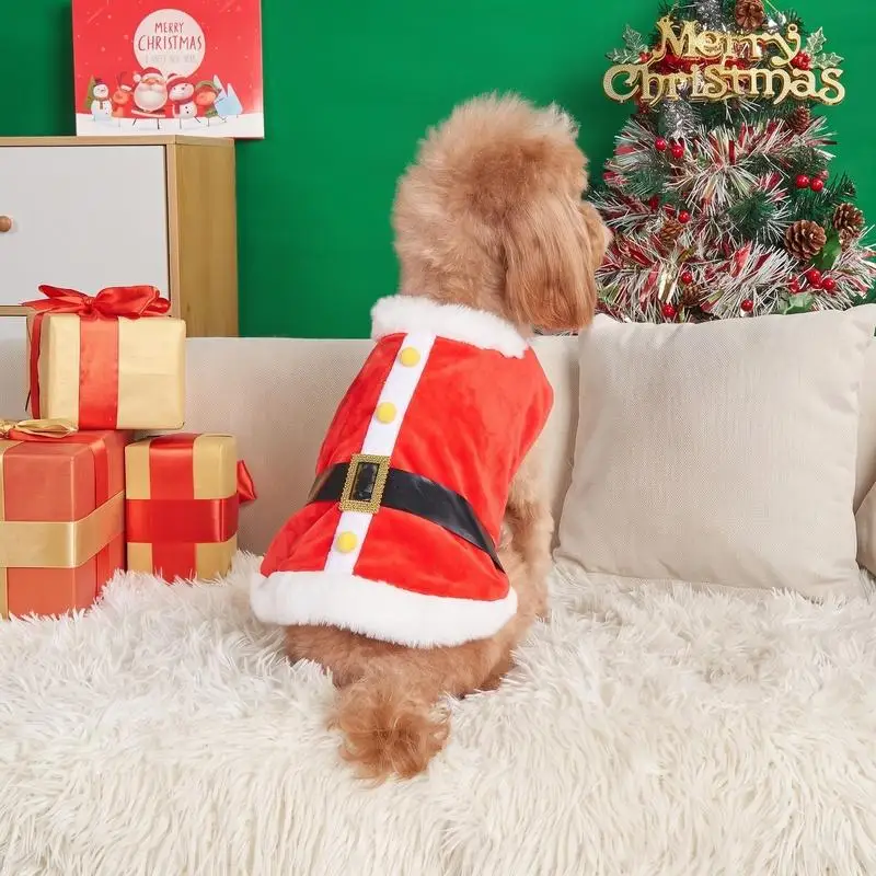 1 pet transformation outfit for dogs Christmas clothes, suitable for cats, dogs Christmas holiday gift decoration and matching