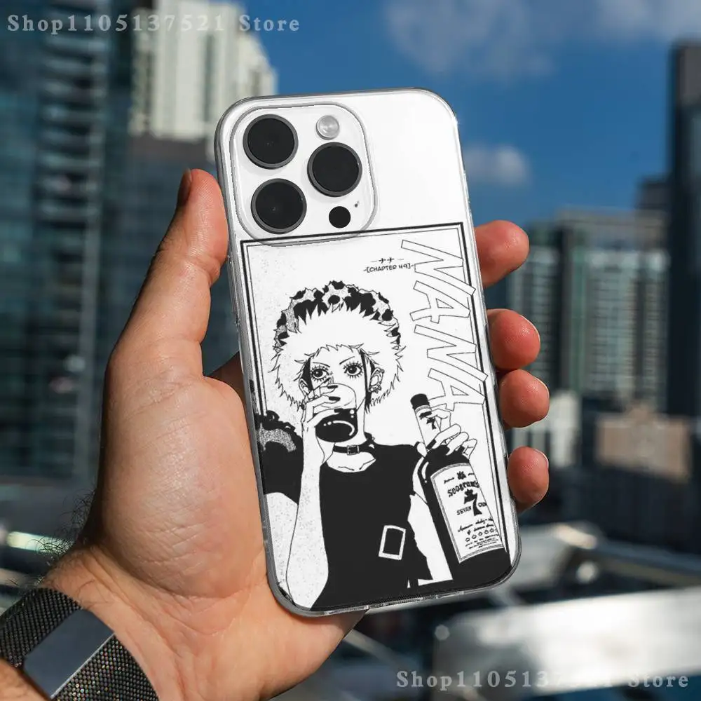 Custodia per telefono Anime O-Oosakis N-Nanas per iPhone 17,16,15,14,13,12,11 Pro,Max,Plus,X,XS,XR,SE4,E Mini Cover morbida trasparente