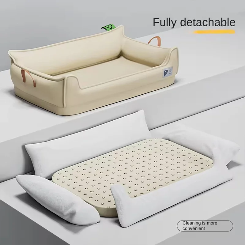 Waterproof Four Seasons Dog Bed Scratch Resistant Bite Proof Removable Washable Pet Sleeping Pad Comfort Large Pet Nest Cushion view 4