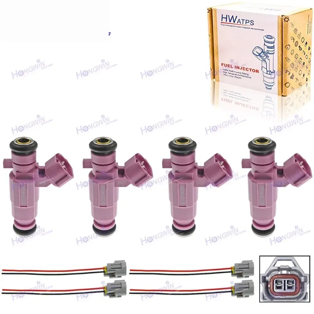 

× 4 nuevo cable enchufe boquilla inyector combustible para Hyundai Kia Flex 1.0L Hb20 Picanto 1.0L 35310-04090 3531004090 35