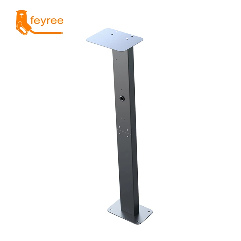 Estação de carregamento de veículo elétrico poste de pilha poste vertical montado na parede para carregador Wallbox Type1 Type2