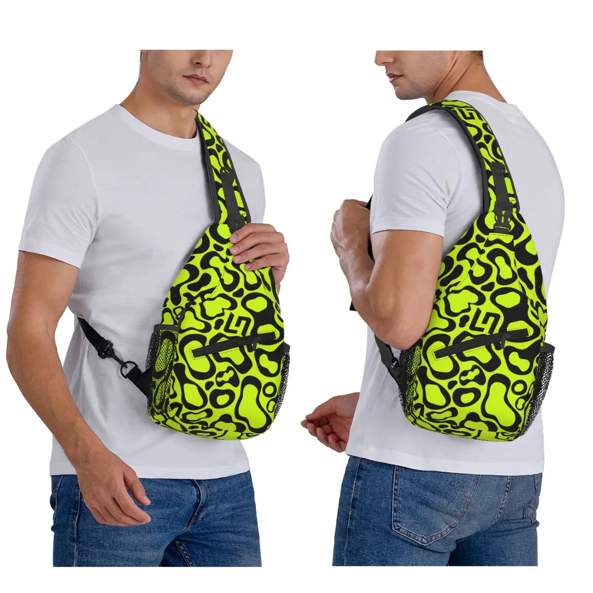 L-Lando-S N-Norris-S Chest Bag Men Sling Crossbody Backpack Chest Bag Travel Hiking Daypack Shoulder Bag