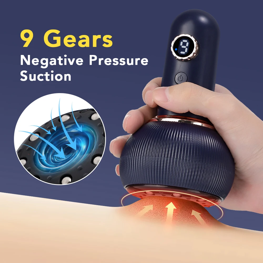 

Intelligent Suction Cupping Massager Electric Meridian Brush Household Scraping and Cupping Device Body Anti Cellulite Massager