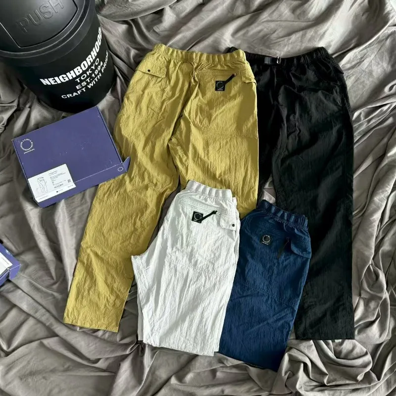 

Japanese Yamatomichi 5-pockets Casual Pants Nylon Waterproof Trousers Men Women Solid Quick Dry Function Elastic Pants with Box