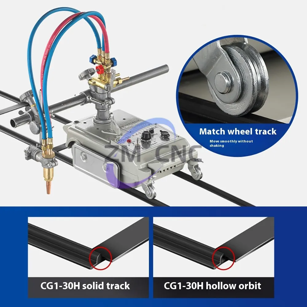 CG1-30 flame cutting machine steel straight line trolley gas cutting machine improved mini small cutting machine DIY processing