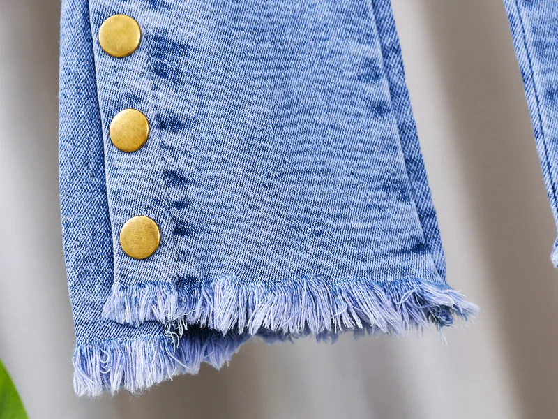 2026 Neue Mädchen-Jeans Kinder Frühling Herbst Mode-Jeans Schlaghosen Mädchen Hochwertige Schleife Freizeit Lange Hosen 0-5 Jahre – Detail 19