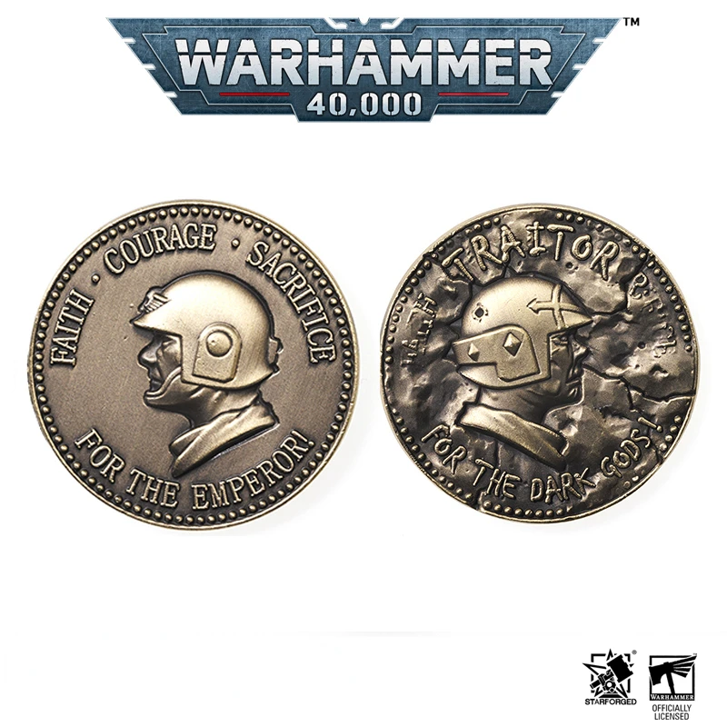 Starforged Star Forged War Hammer 40K Cardian Imperial Guard Star Realm Army Decision Coin Commemorative Coin