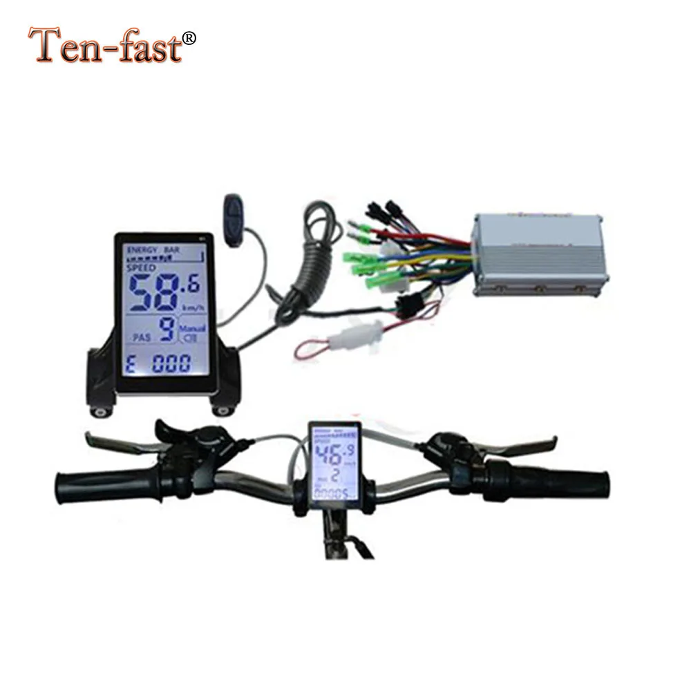 Electric Mountain Bike Controller M5 LCD Display DC 24V/36V/48V 250W-1000W Brushless Hub Motor Controller Kit