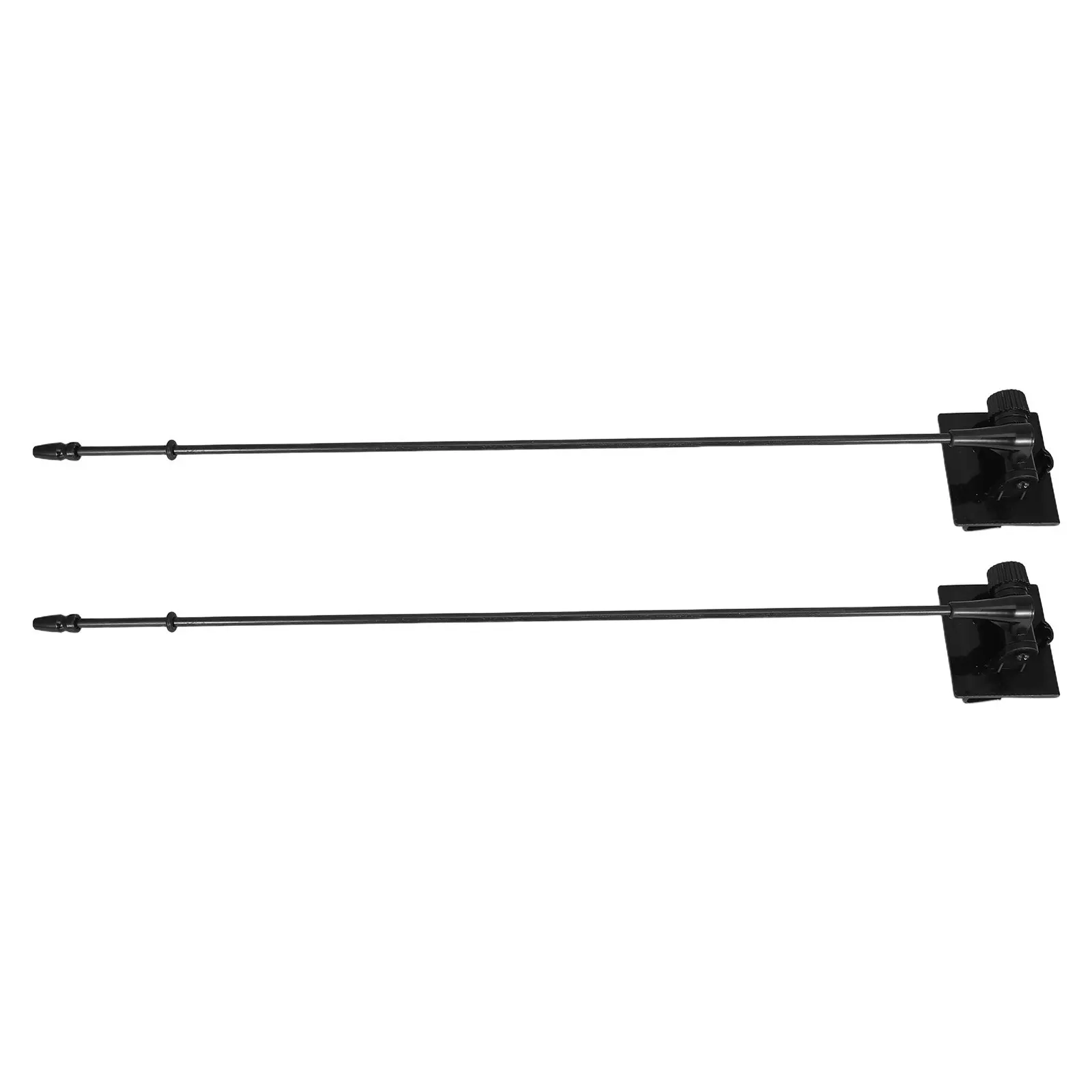 2Pcs Car Flag Pole Mount Adjustable Exterior Vehicle Clip Holder for Trunk Lid Hood Window Flag Pole Automotive Flagpole Holder
