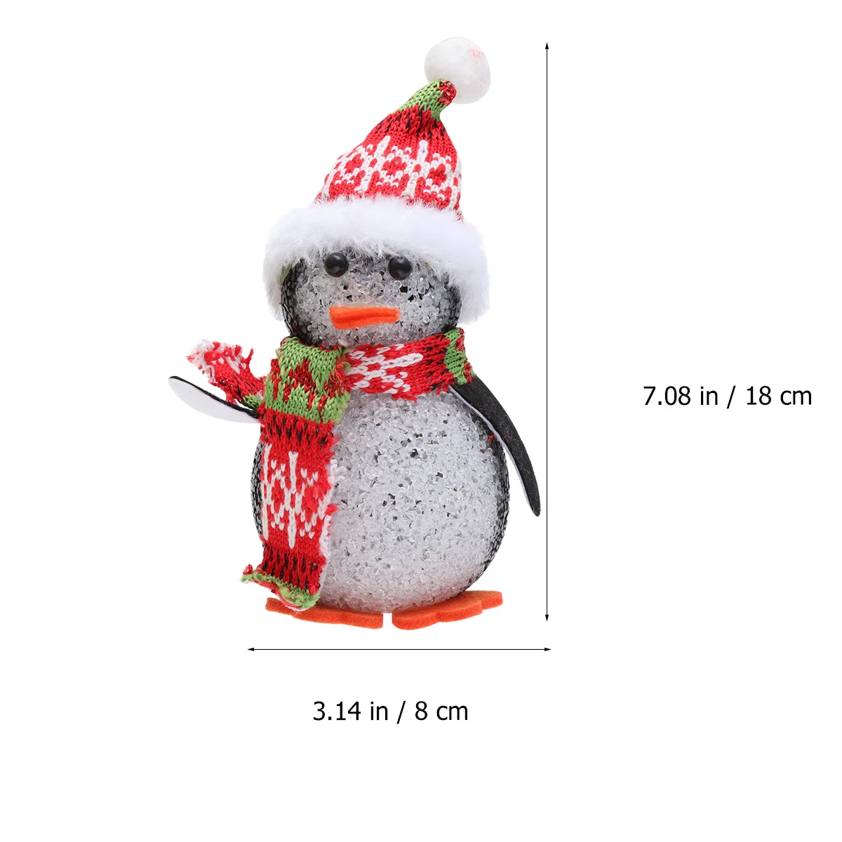 2 قطعة عيد الميلاد البطريق مصباح LED ضوء الليل لغرفة النوم المنزل الحمام غرفة ديكور لينة توهج سطح المكتب الضوء المحيط