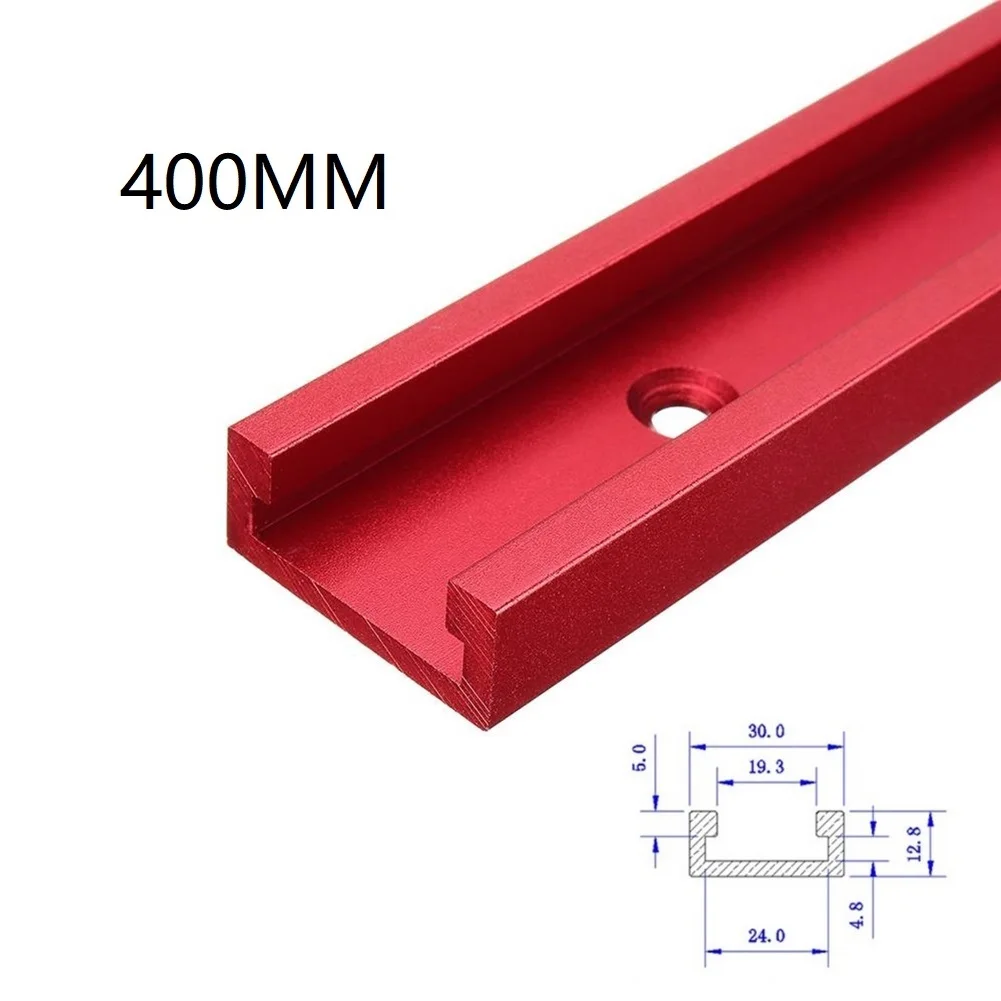 Tools T-slot Track Woodworking 1PC 30mm Aluminium Alloy DIY Miter Jig Red Router T-Slot T-Track Table Practical