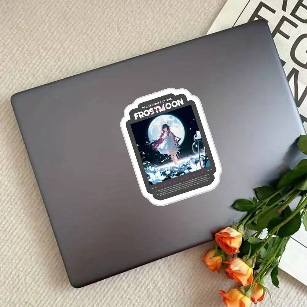 Columbina Genshin Impact Frostmoons' Idol Waterproof Stickers For Decorating Car Windows Motorcycles And Computers.