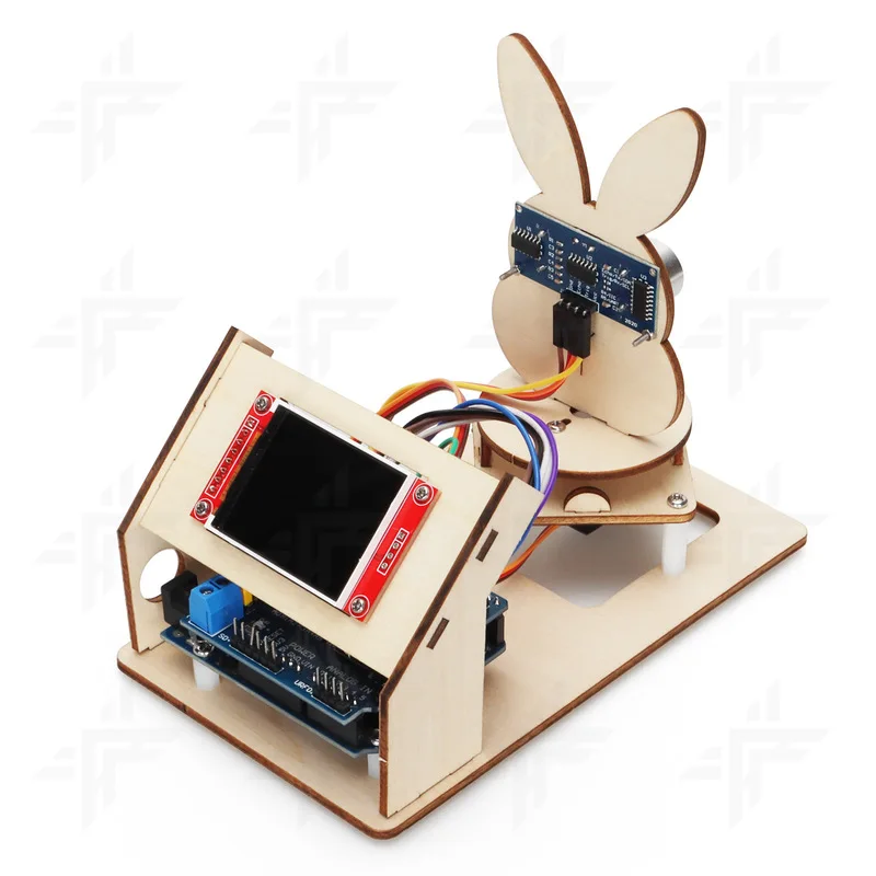 AI Ultrasonic Programming Kit Arduino Compatible STEAM Educational Distance Measuring Teaching Aid For Kids Students