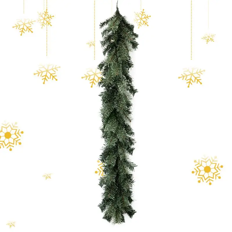 Faux Pine Garland For Winter Vivid Door Wreath Christmas Fadeless Garland Realistic Seasonal Christmas Decorations Artificial