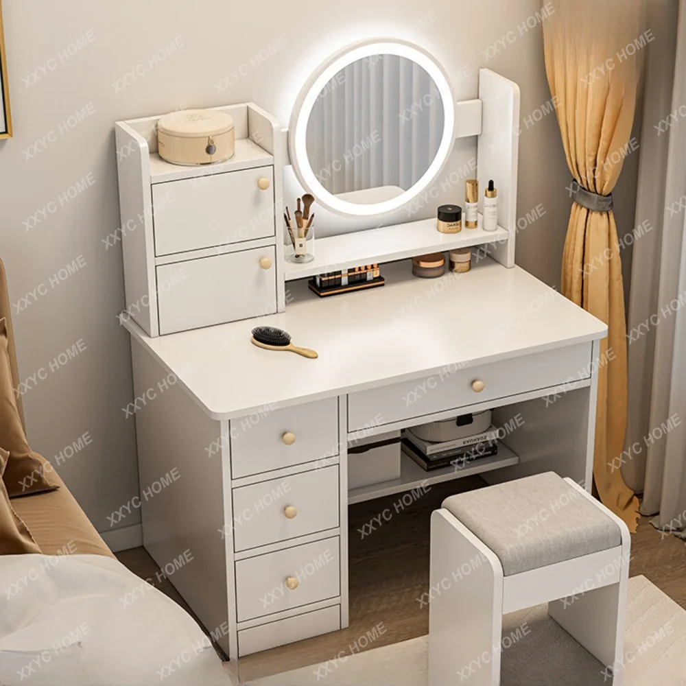 

Dressing Table Bedroom Simple Modern 2023 New Small Makeup Table Desk Dresser Integrated Dressing Table