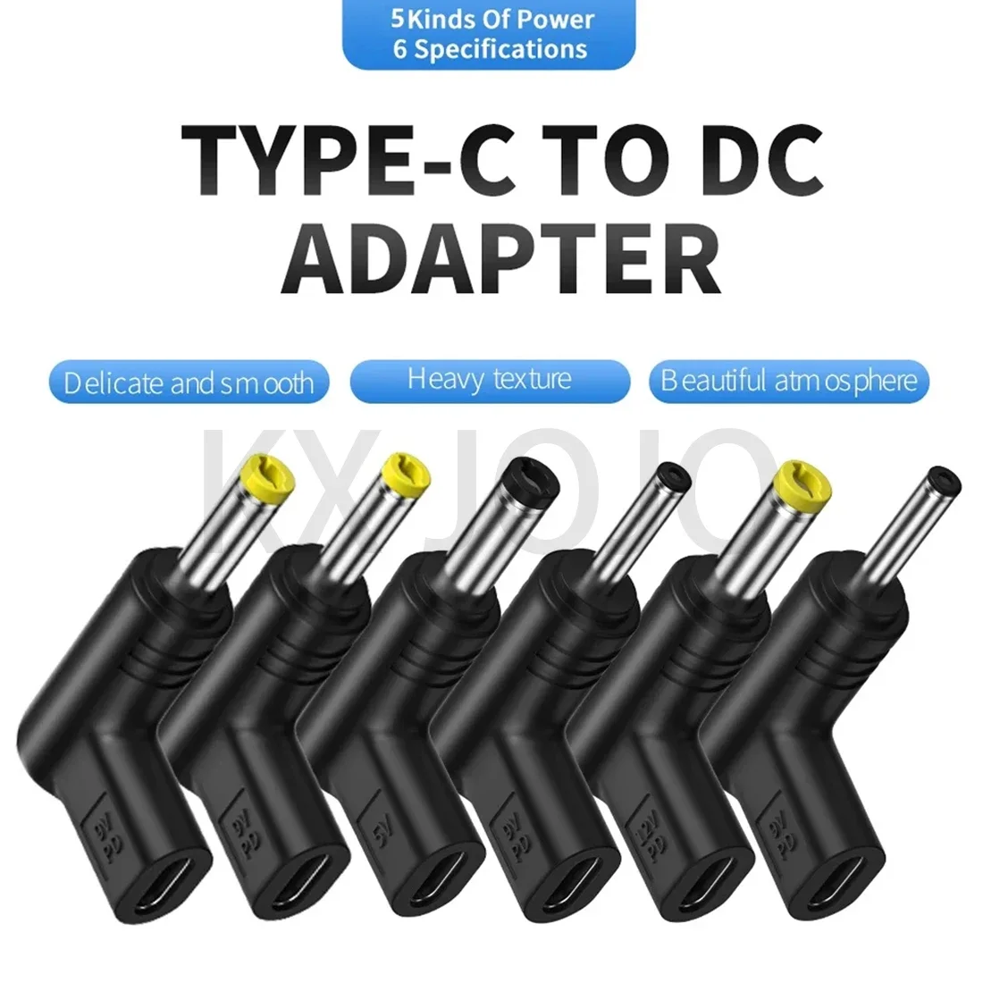 Connector Type-C Female to DC Male Adapter Deception Head Optical Cat Printer Router 5V/9V/12V/15V/20V Charging