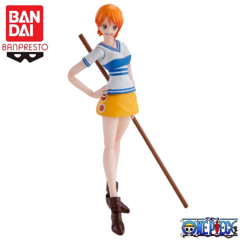 

In Stock Bandai Original S H Figuarts One Piece Nami Action Figure Model Doll Brand New Boxed Anime Characters Toys Model Garage