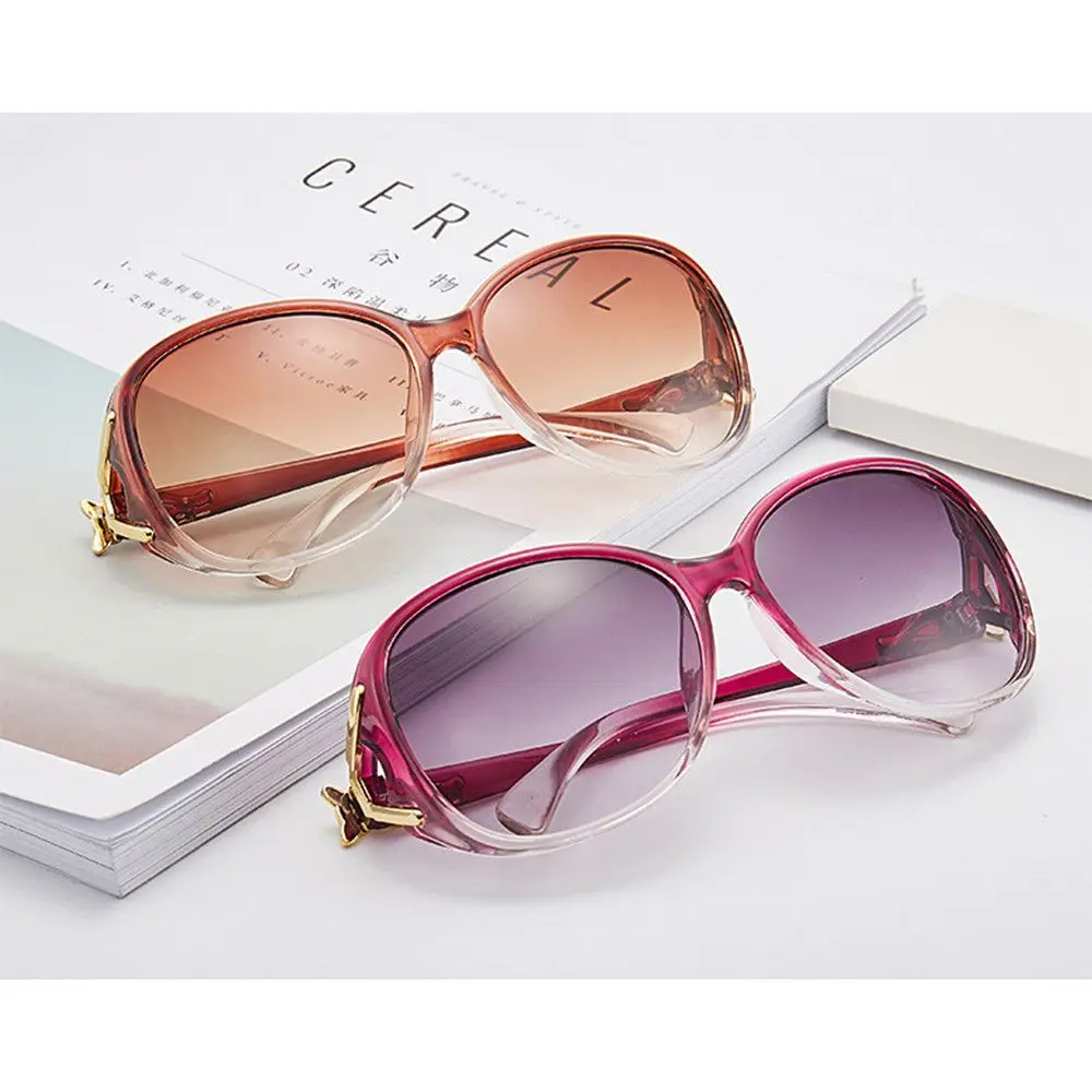 Streetwear Large Frame Eyewear UV400 Protection Women's Sunglasses Retro Shades  Oversized Sun Glasses