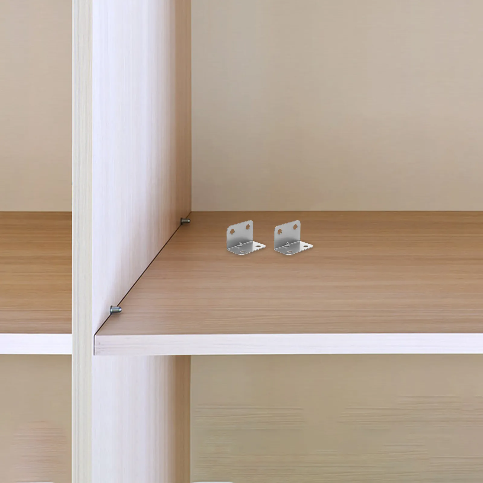 

100 шт. металлических L-образных кронштейнов для деревянных конструкций, фиксации под прямым углом, угловых опор, мебельных креплений, усиления стабильности полок, прочные