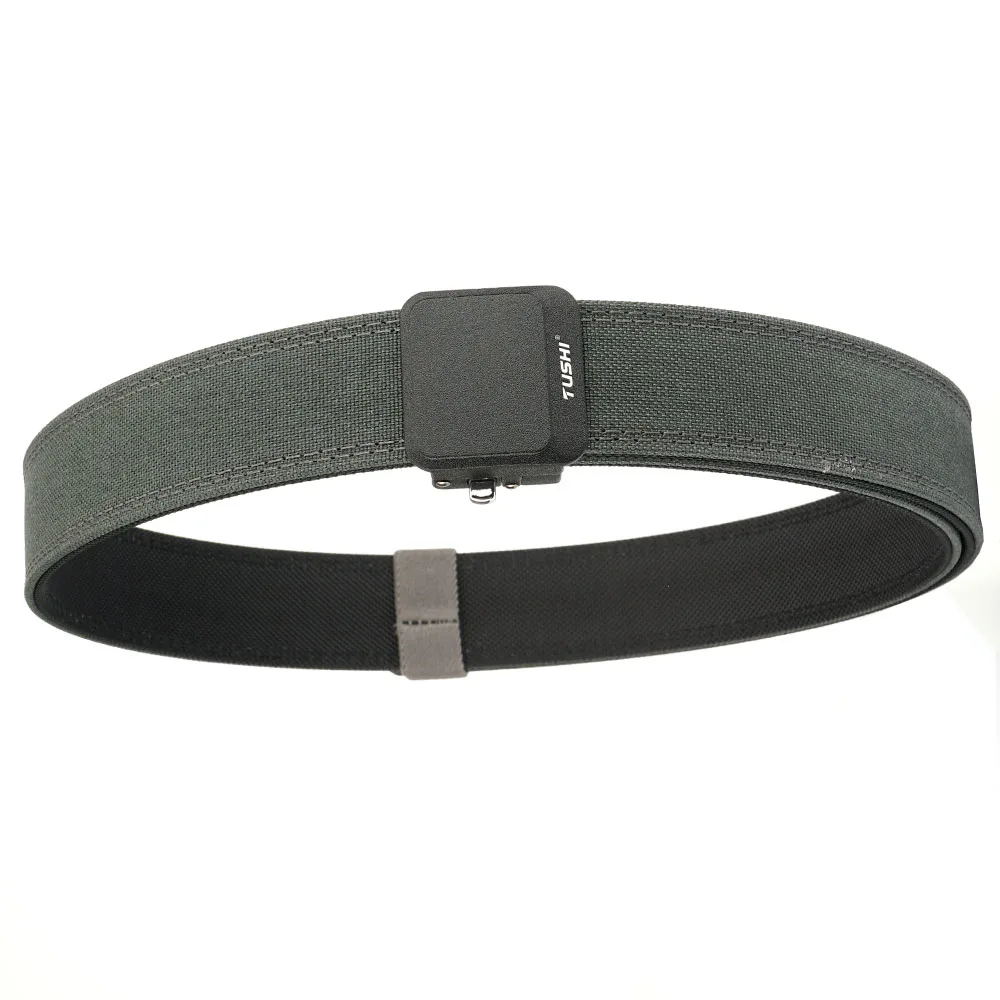TUSHI Nylon-Hartgürtel für Herren, automatische Metallschnalle, Outdoor-EDC-IPSC-Zubehör, große Größe 120–150 cm, Militärgürtel – Detail 14