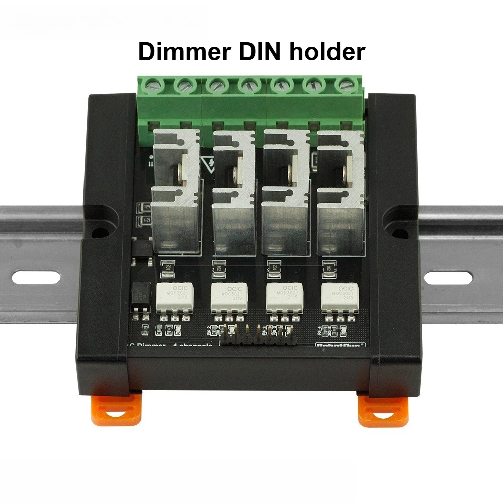 Модуль диммера переменного тока, 4 канала, логика 3,3 В/5 В, переменный ток 50/60 Гц, 110 В ~ 400 В, 10 А на канал