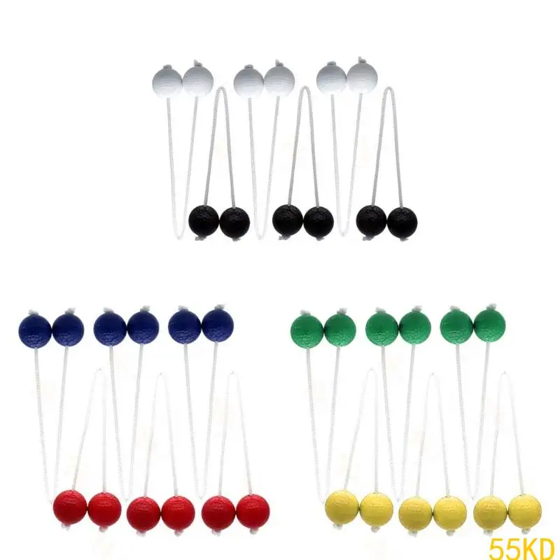 

55KD 6Pcs Golf Tossing Ball Replacement Ladders Ball Outdoor Hard Golf Training Ball