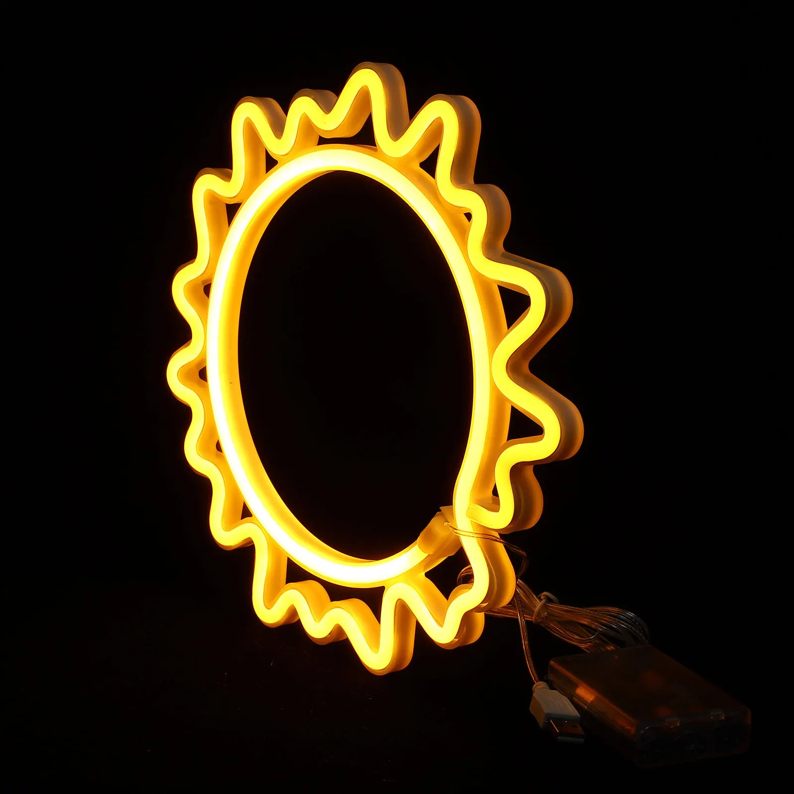 

Светодиодная неоновая лампа-солнце с питанием от USB, креативный ночник, декор для создания атмосферы, украшение для дома, комнаты, стены, стола, декоративный неоновый светильник