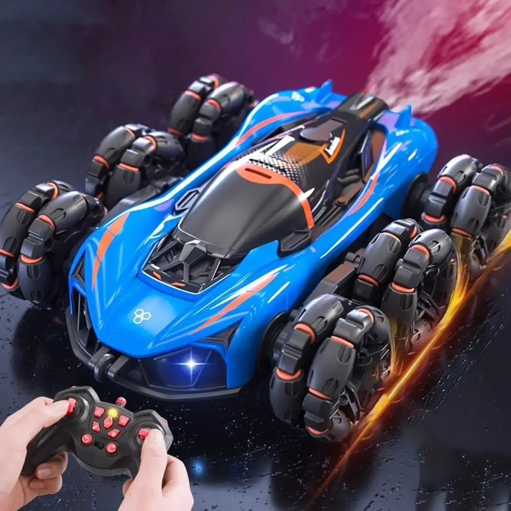 

Alloy Plastic RC Stunt Car Orange Purple Off-Road Spray Gas RC Toys 6x6 Spray Gas Electric Remote Control Racing Car Toy Gift
