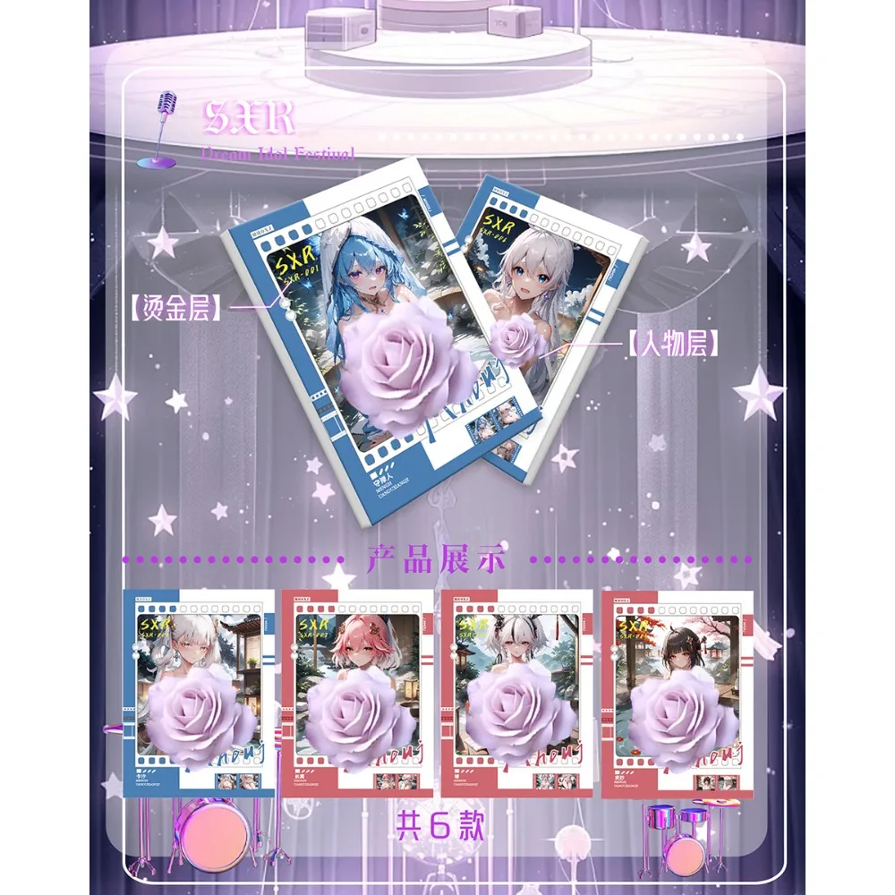 Wholesale Dream Idol Festival Collection Cards Anime Kamisato Ayaka Kafka Popular and Charming Girls Cards Gifts Toys For Kids