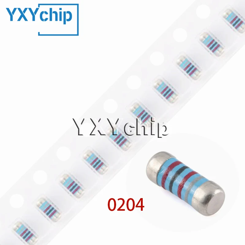1000pcs Chip Melf Resistor 1% 0204 0R-10M 0R10R20R300R5.6R 6.2R 6.8R 7.5R 8.2R4.7K3.9M MELFCylindrical Resistance