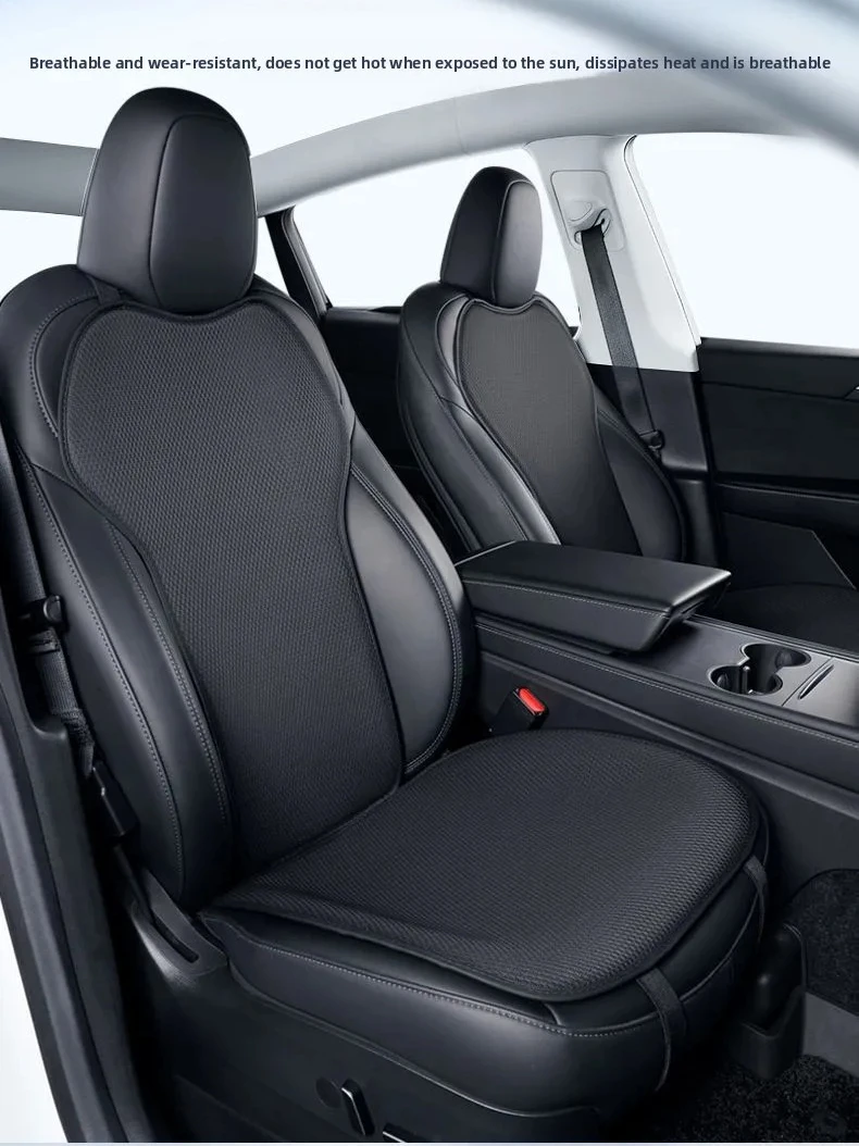 For Tesla Model Y 3 Full Set Car Seat Covers, Cool Ice Silk Full Cover Front and Rear Full Set Seat Cushions for Model Y 3