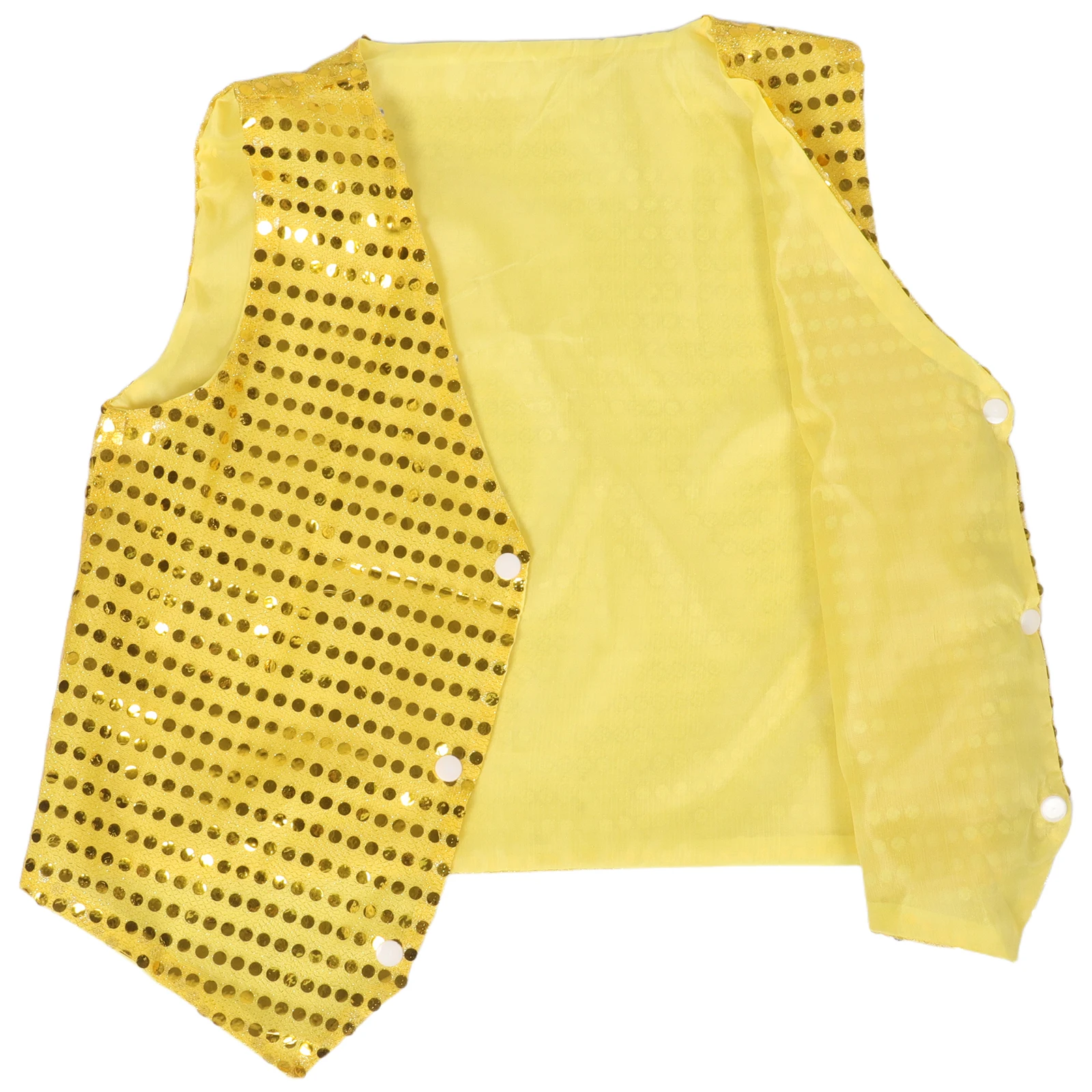 Trajes de baile para niñas, Tops, chaleco de lentejuelas de Jazz, chaqueta de discoteca, trajes de fiesta para niños, ropa, chaleco corto de lentejuelas para niños