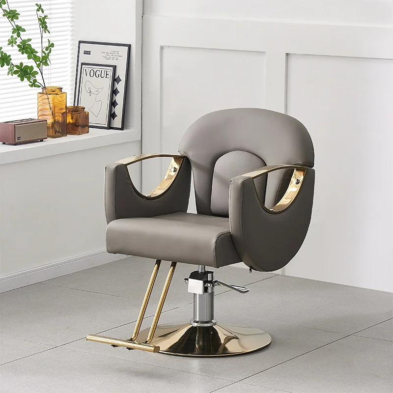 Beauty Salon Barber Chair Barbershop Gold Styling Shampoo Cosmetic Barber Chair Luxury Cadeira De Salao De Beleza Furniture