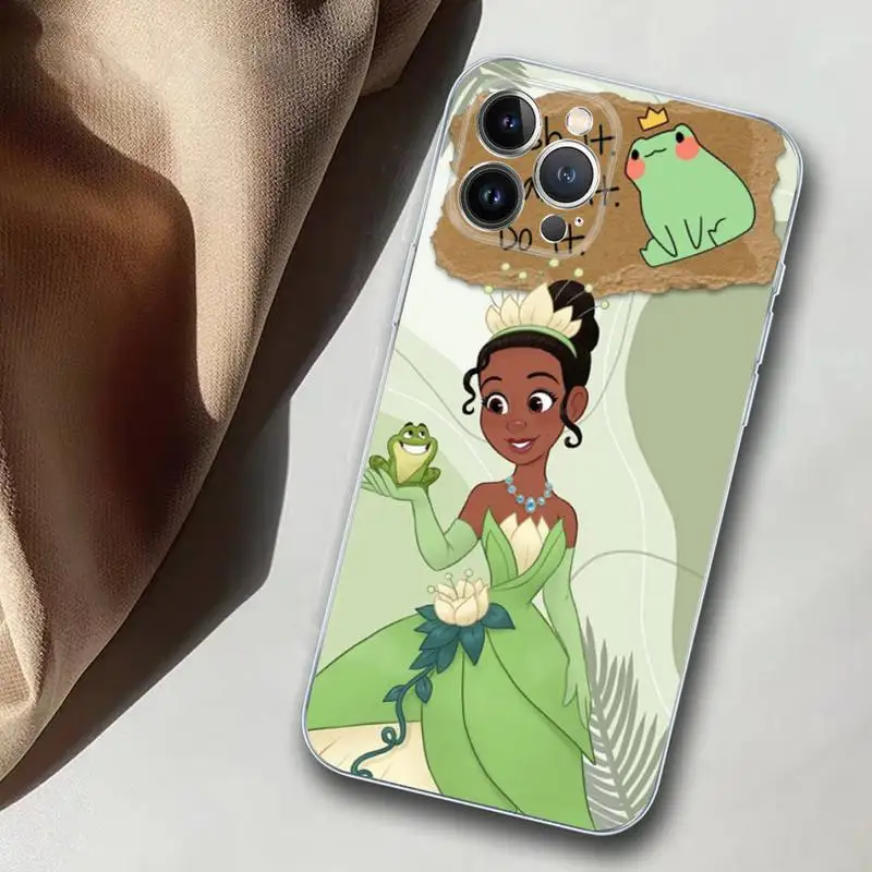 Disney Tiana Princess Phone Case For iPhone 14 13 12 Mini 11 Pro XS Max X XR SE 6 7 8 Plus Soft Silicone Cover