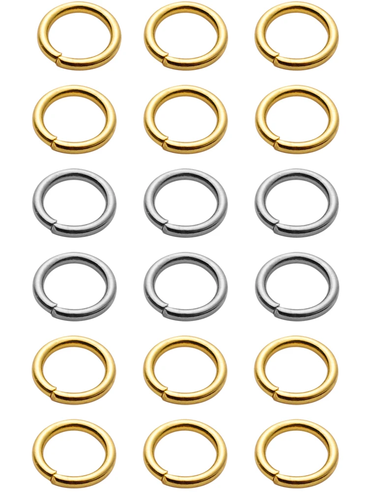 50-200pcs/lot Stainless Steel Open Jump Rings 4 5 6 8mm Split Rings Connectors DIY Necklace Jewelry Making Findings  Accessories