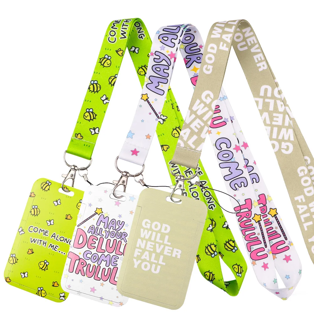 

LX1643 Брелок-шнурок с цитатами «Come Alone With Me» для ключей, ID-карт, кредитных карт, держателей бейджей, аксессуаров для мобильных телефонов