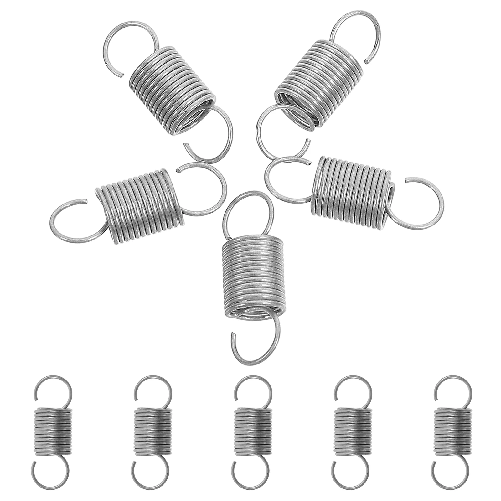 10 Pcs Tension Spring Stainless Steel Replacement Car Repair Small Springs for Crafts Extension