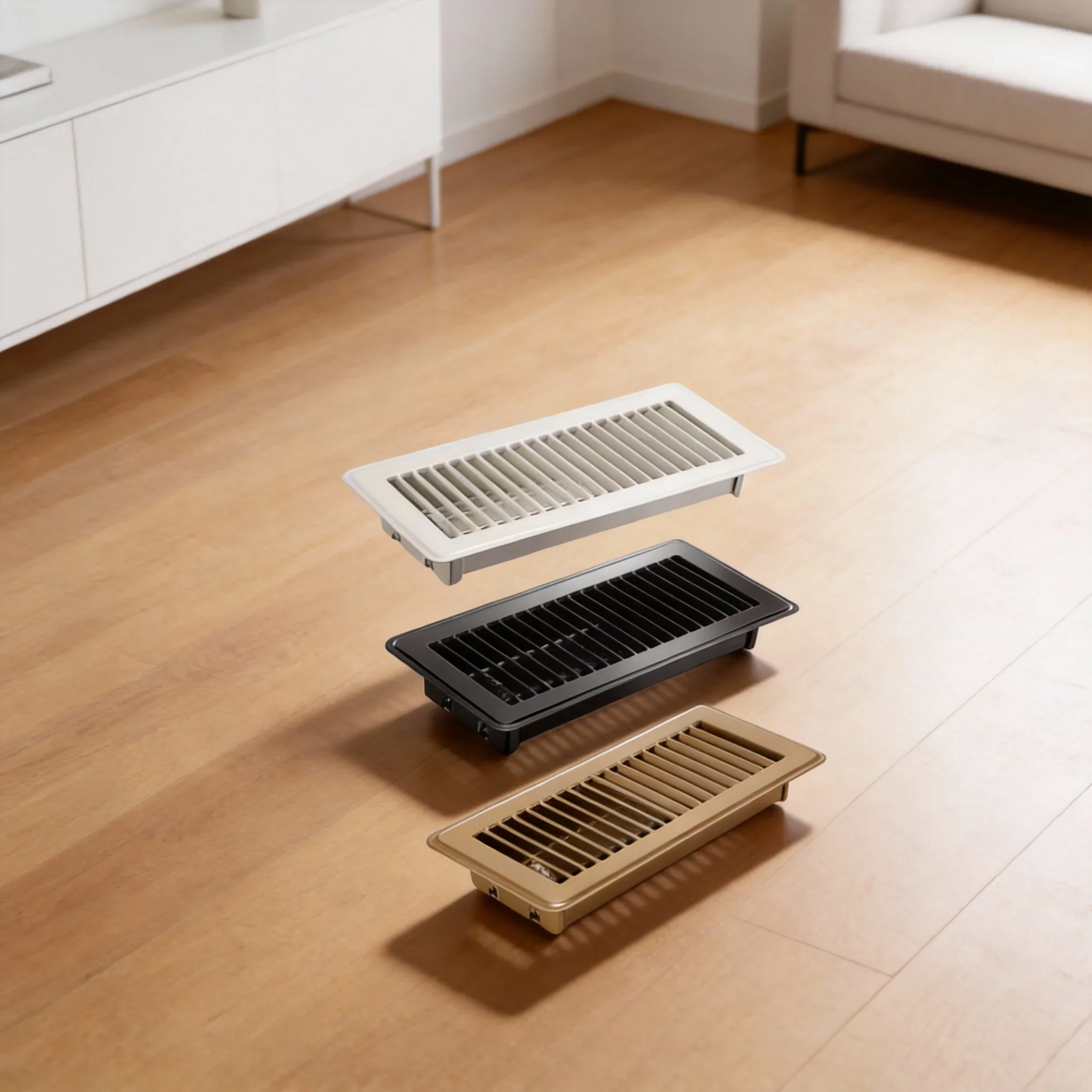 

Heavy Duty 4x10 Floor Vent Cover Easy Install Adjustable Air High-efficiency Vent Grille Anti-blocking Air Covers