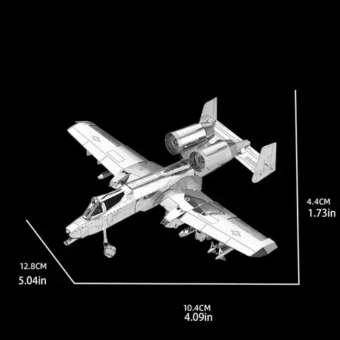A-10 3D-metallpussel DIY-modellbyggsats Vuxenleksaker Födelsedagspresent 6 best sales metallmodellbyggsats - №5