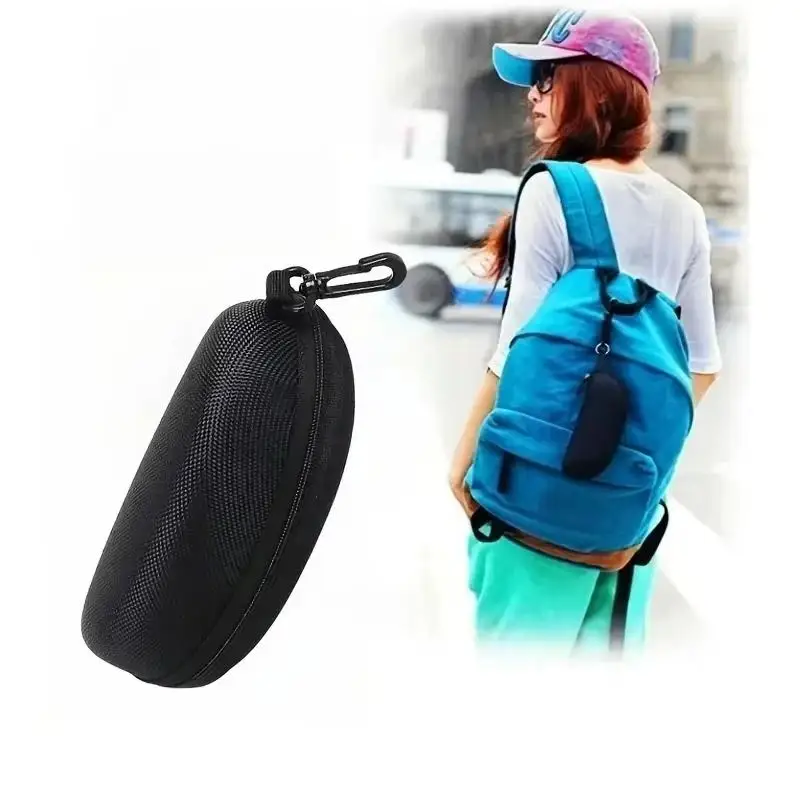 Hard Shell EVA Sunglasses Case 1/5 Pcs Water Resistant Portable With Carabiner For Hiking Travel Outdoor Daily Use