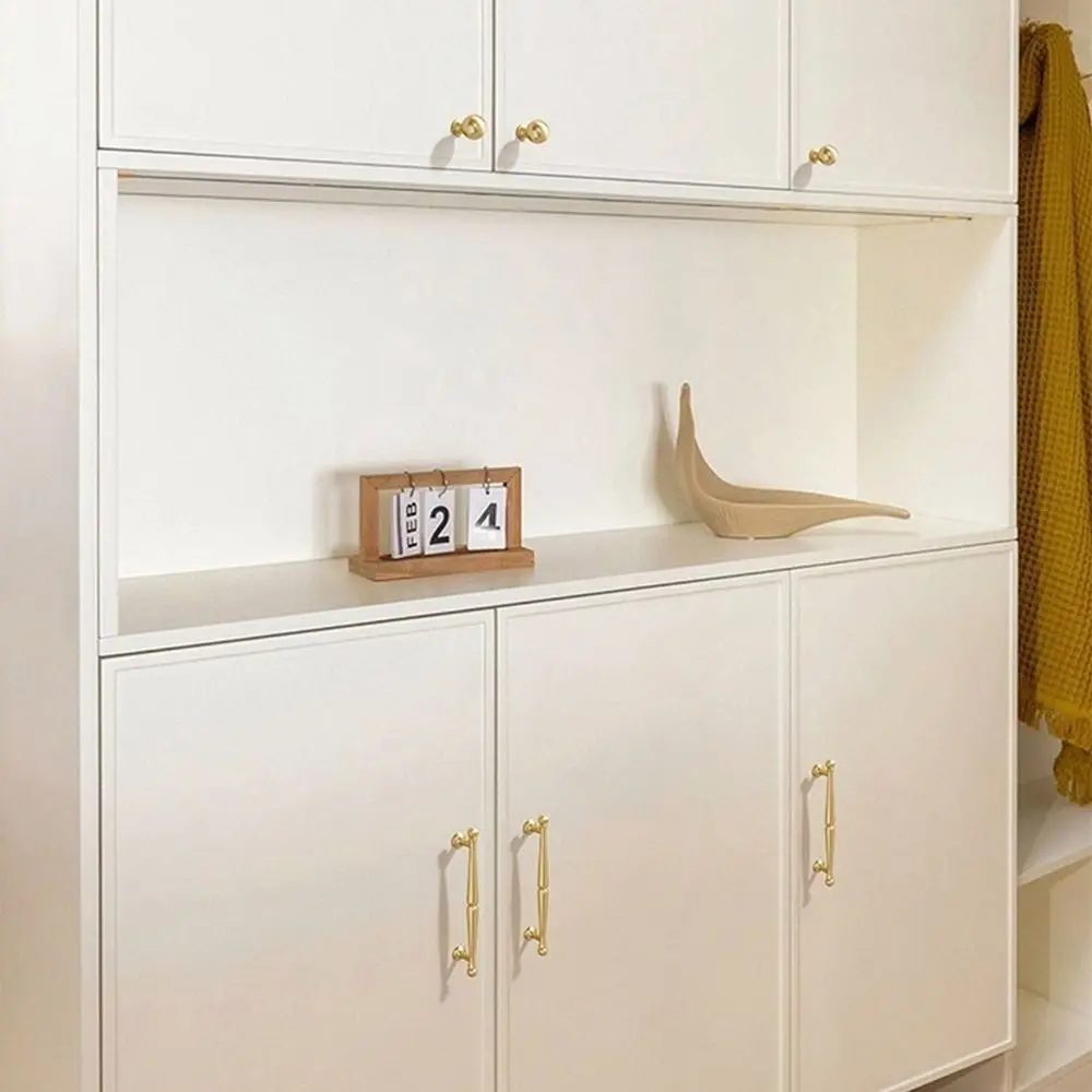 Zinc Alloy Cabinet Pull Handles Single Hole Brushed Silver Furniture Handles High-End Finish Gold Finish Drawer Knobs