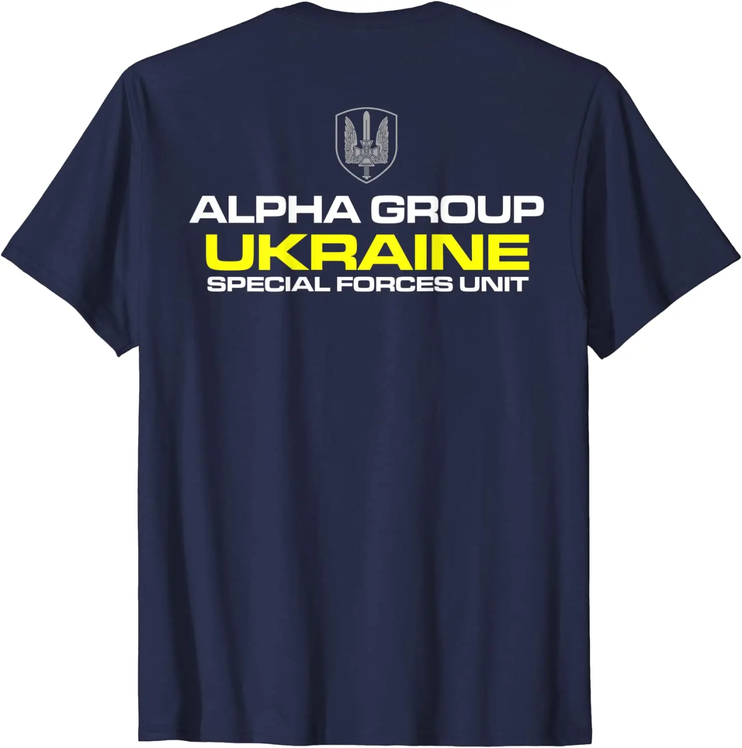 Ukraine Special Forces Alpha Group Spetsnaz SBU Men T-shirt Short Casual 100% Cotton Shirts Size S-3XL