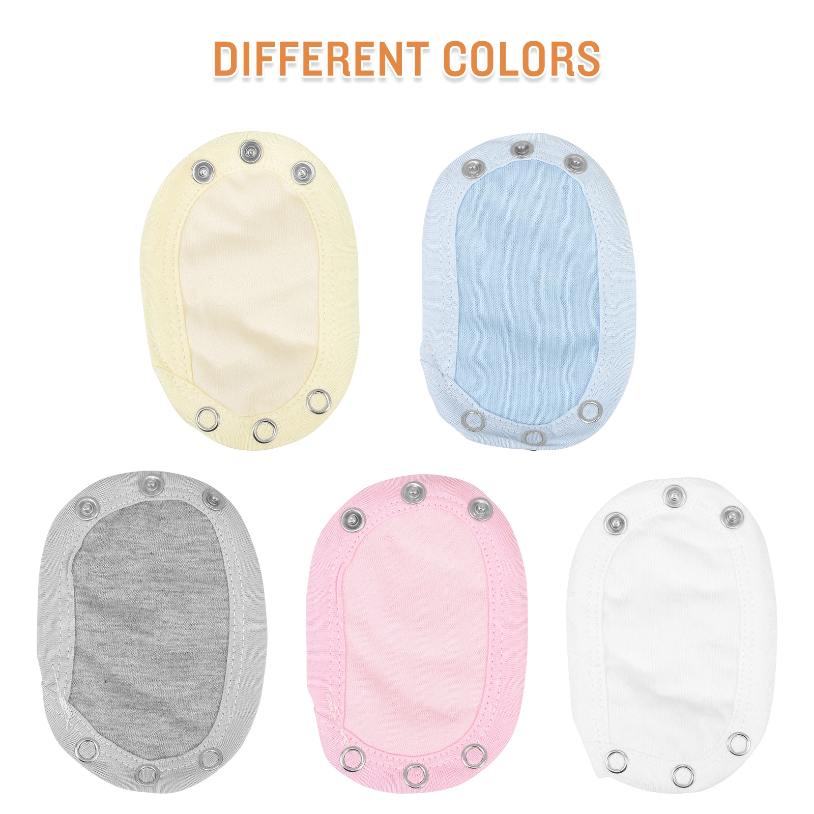 

5 pcs Extenders Cotton Snap Jumpsuits Extension For Infant Toddler Girl Boy Romper Snap Extenders For Baby Jumpsuits Cotton Baby