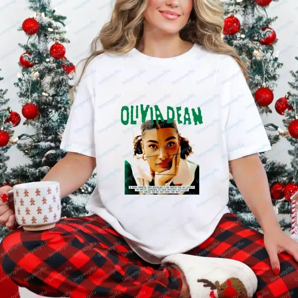 Olivia Dean Casual Fashion Fun Crazy Neutral Classic Cotton Short-Sleeved T-Shirt for Both Men and Women