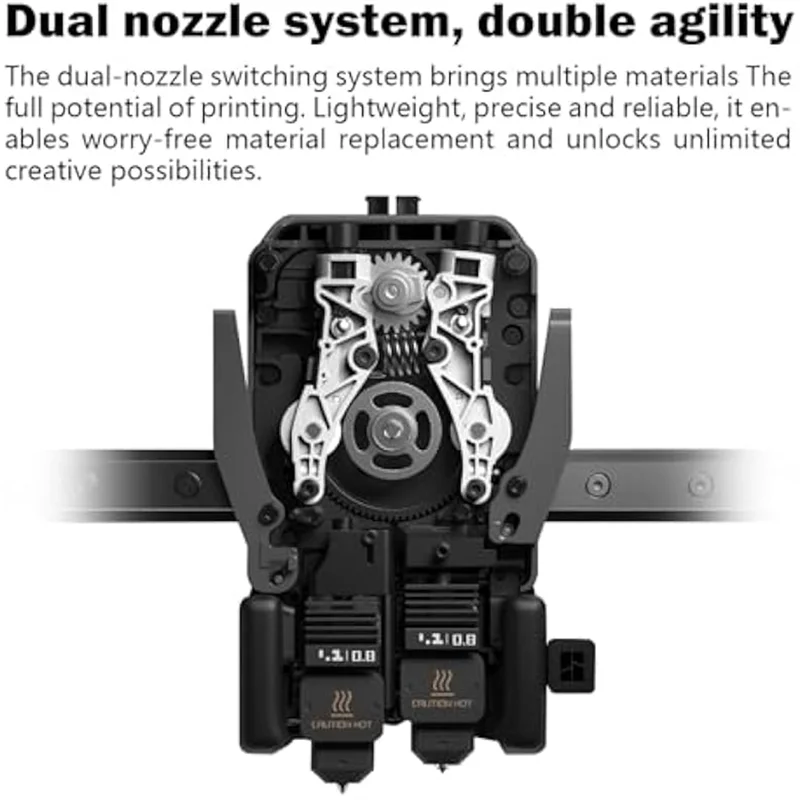 

Дополнительный силиконовый чехол 2PK + щетка для насадки 2PK Комплект Hotend 2PK 0,8 мм с модернизированной насадкой из закаленной стали для Bambu Lab H2D