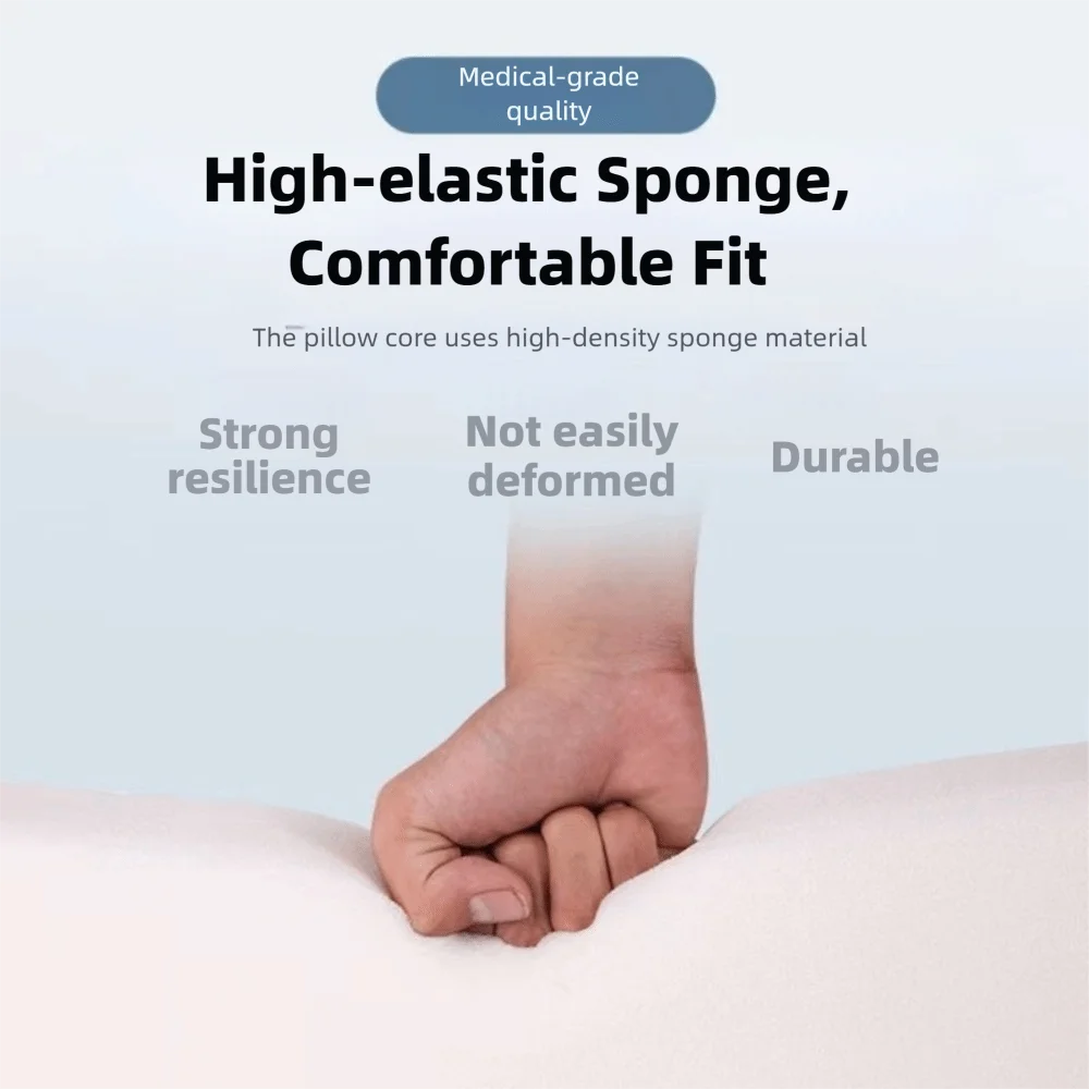 High Quality Removable Flip Over Pillow High Density Sponge Washable R-Type Flip Over Pillow Durable Body Side Pillow Recovery