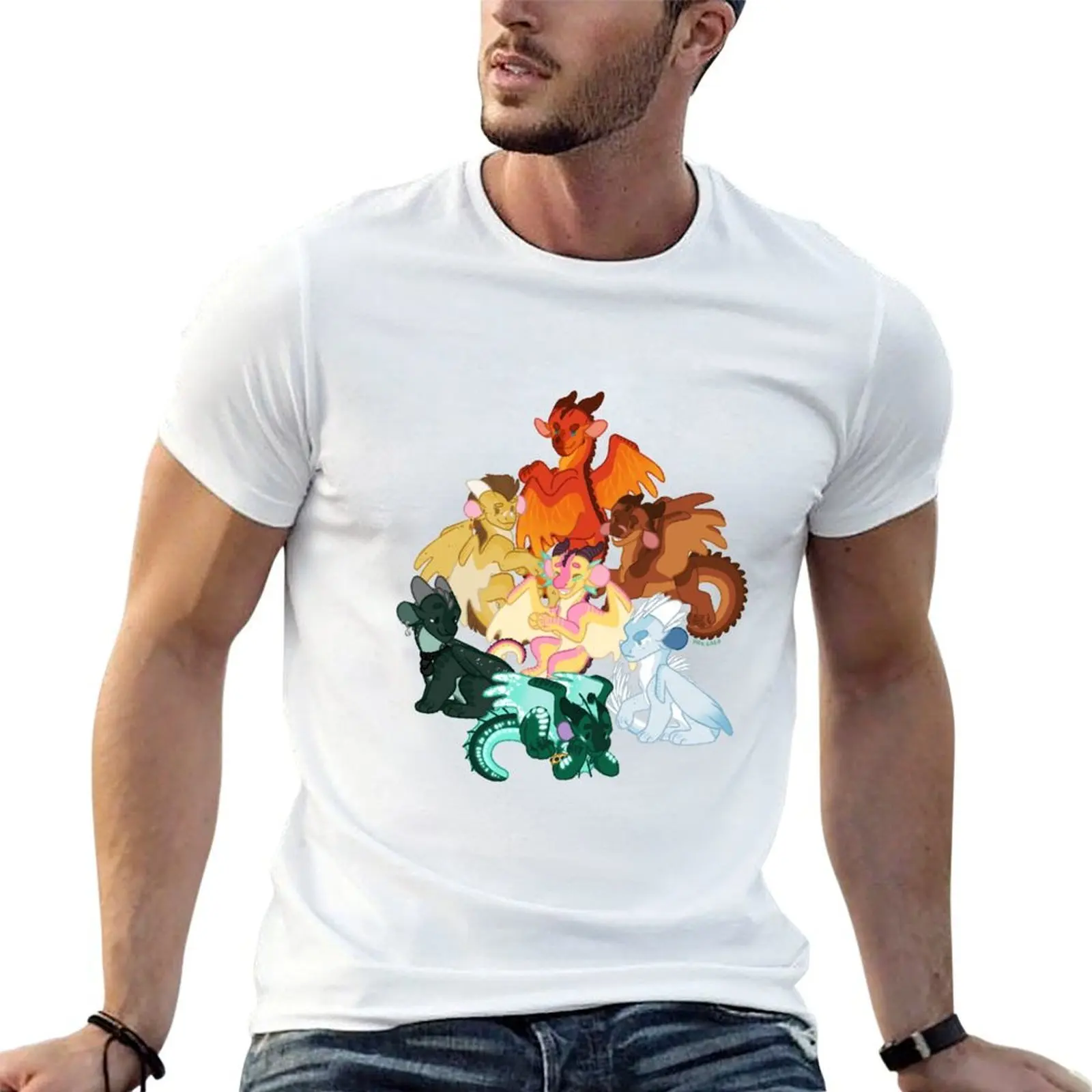 Jade Winglet - WOF Wings of Fire T-Shirt blacks oversized mens graphic t-shirts