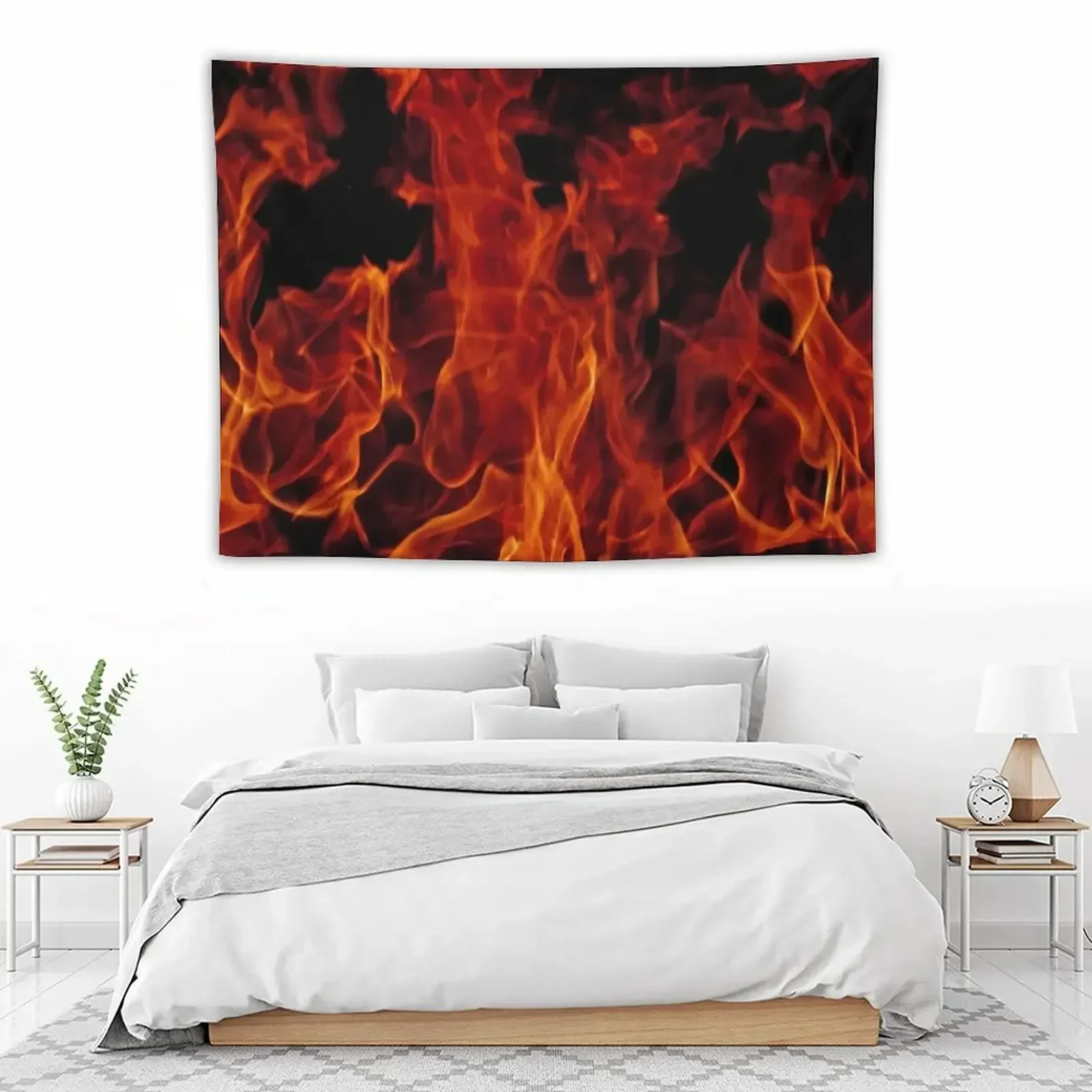 

Fire Tapestry On The Wall Wallpaper Bedroom Tapestry